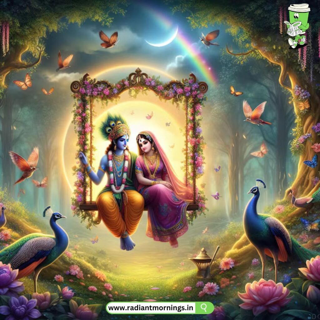 Romantic Radha Krishna Good Morning Quotes